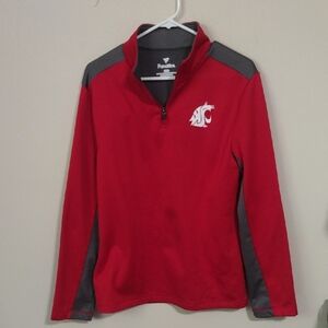 Fanatics Red and Gray Pullover with Logo